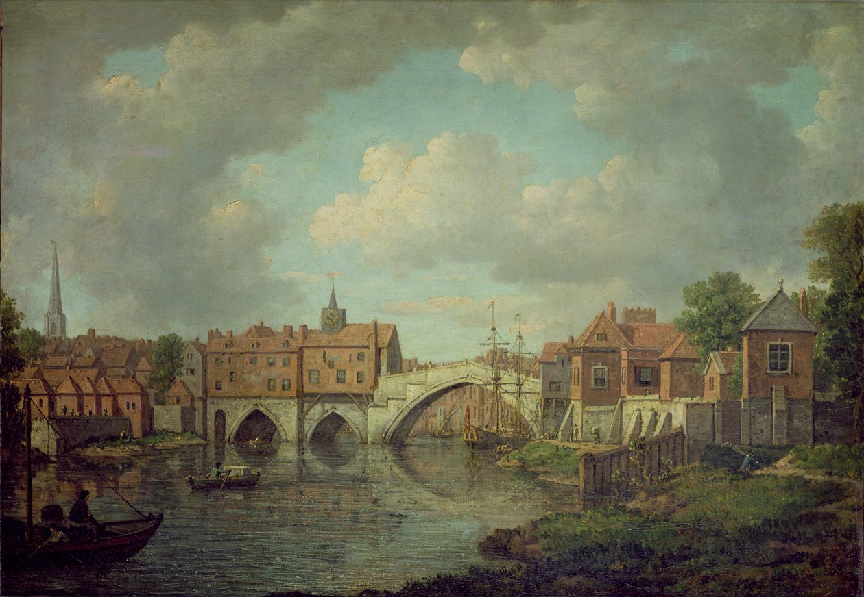Most Ouse, York, ok. 1764 (olej na płótnie) autorstwa William Marlow