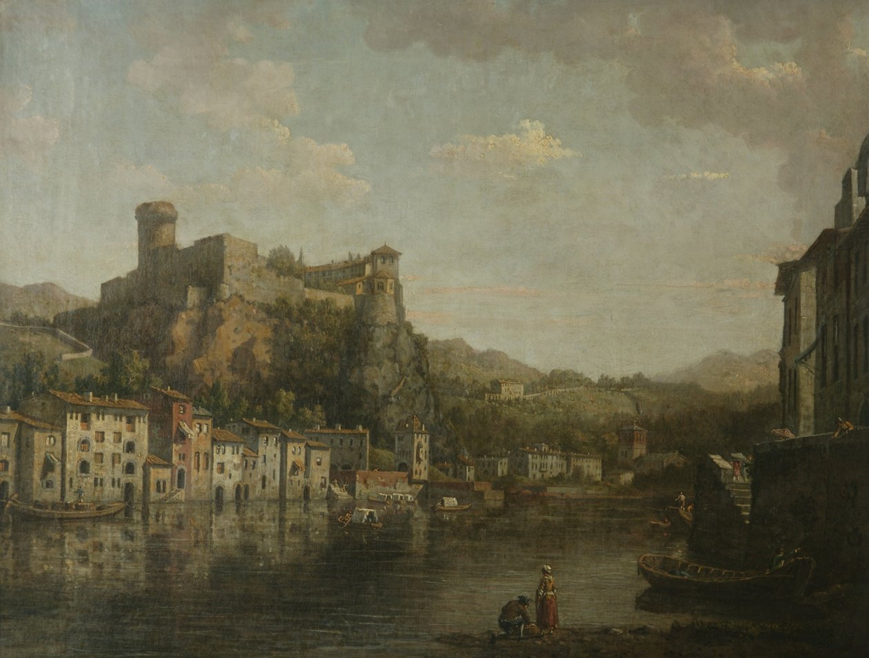 Widok w Lyonie (olej na płótnie) autorstwa William Marlow