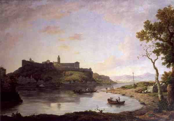 Ville Neuve - Vis a Vis Avignon (olej na płótnie) autorstwa William Marlow