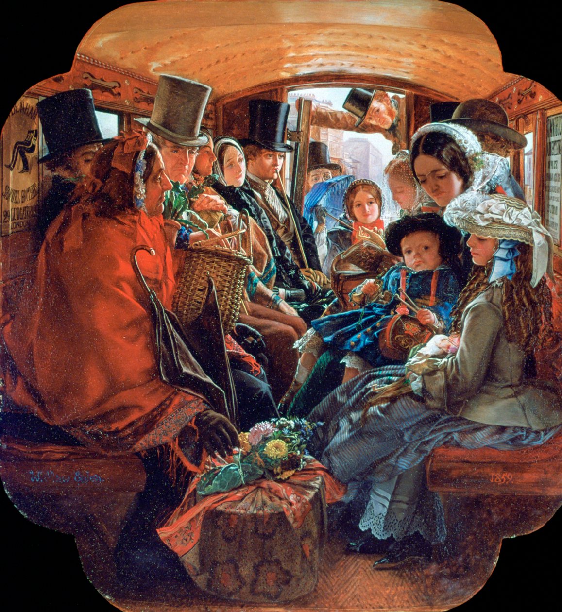 Omnibus Życie w Londynie, 1859 autorstwa William Maw Egley