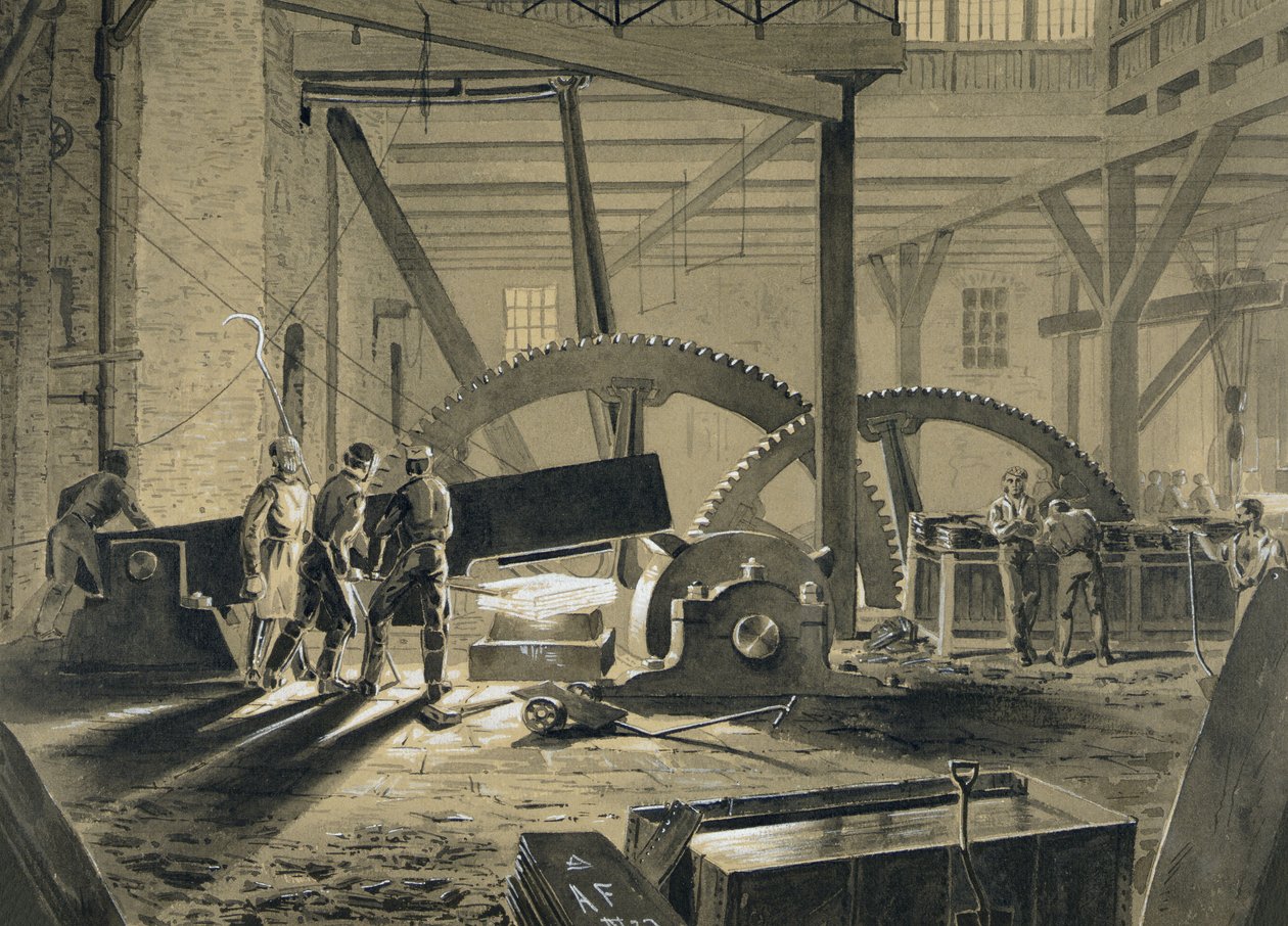 The Shingling Hammer (czarno-szary wzmocniony bielą) autorstwa William McConnell