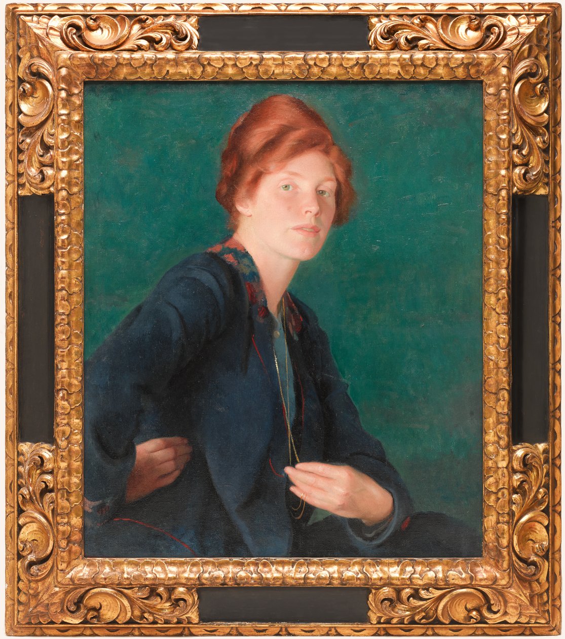Kobieta z rudymi włosami autorstwa William McGregor Paxton