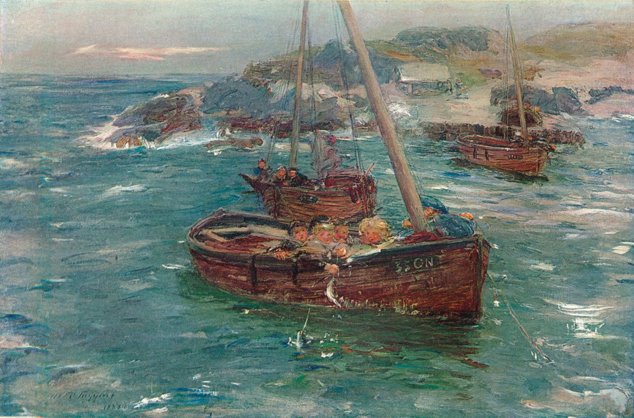 A Ground Swell, Carradale, Argyll, c1883 autorstwa William McTaggart