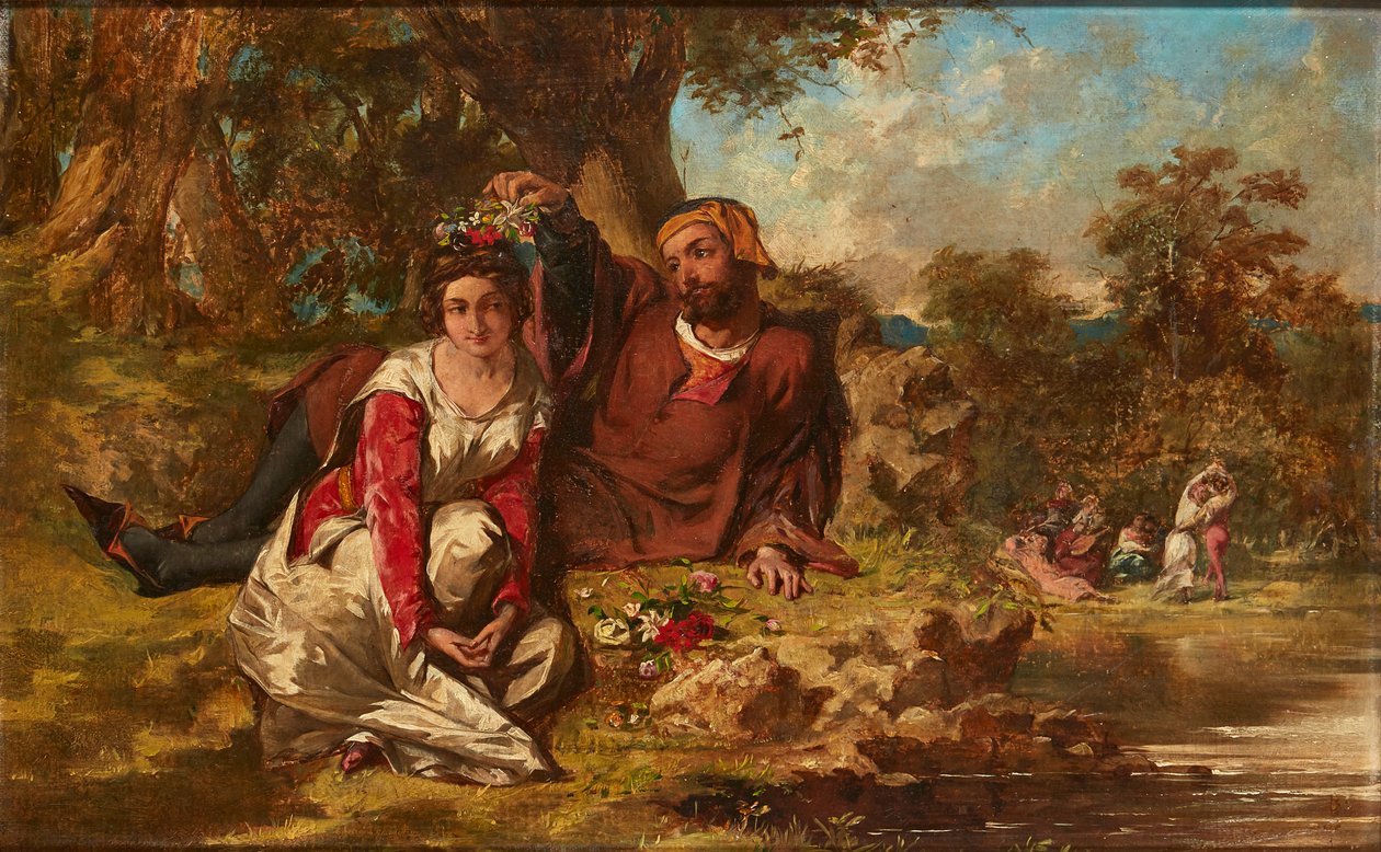 Studium góralskie (ołówek i akwarela) autorstwa William McTaggart