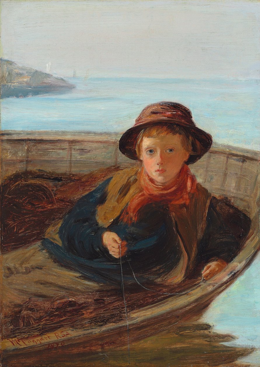 Chłopiec Rybak, 1870 autorstwa William McTaggart
