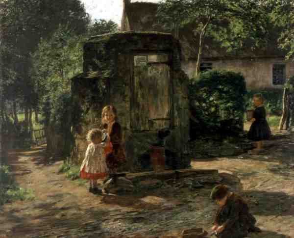 Stara Studnia Pomp, ok. 1862-63 (olej na płótnie) autorstwa William McTaggart