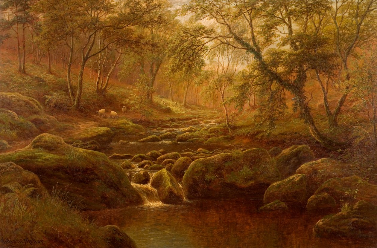 Oak Beck, Harrogate autorstwa William Mellor