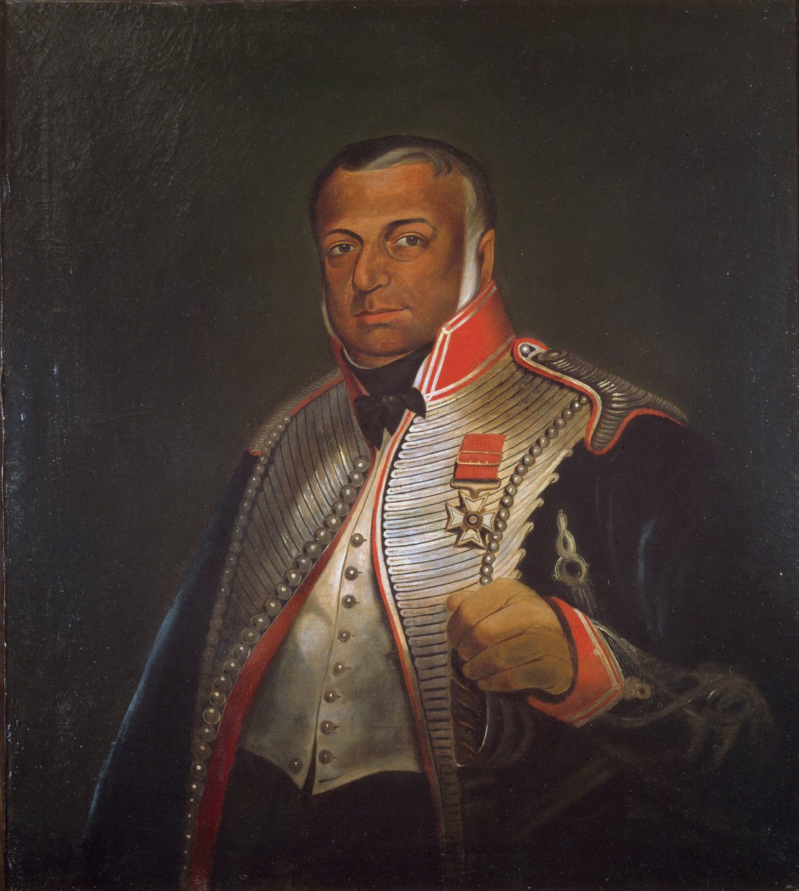 Pułkownik James Skinner CB (1778-1841) 1. pułk miejscowych koni, ok. 1836 (olej na płótnie na panelu) autorstwa William Melville