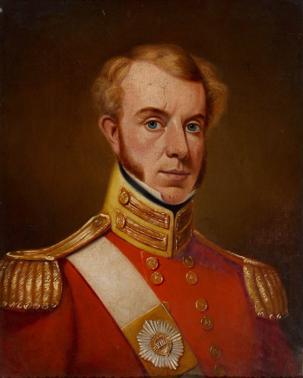 Porucznik (później podpułkownik) George Talbot, 8. bengalska rdzenna piechota autorstwa William Melville