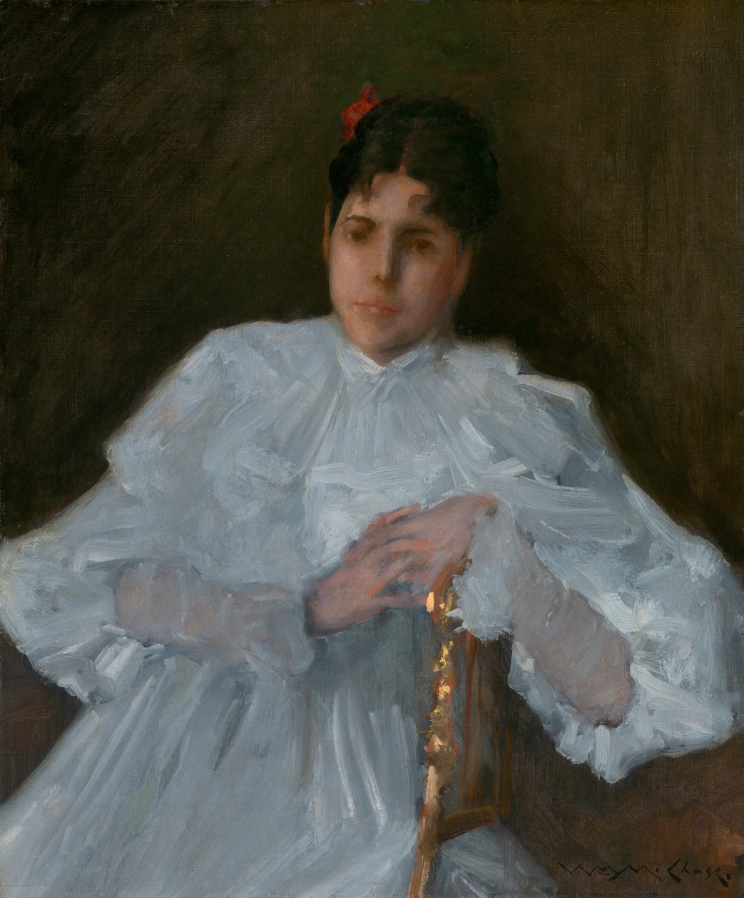 Dziewczyna w bieli autorstwa William Merritt Chase