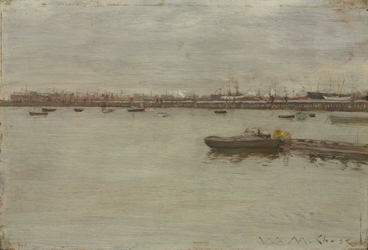 Szary dzień nad zatoką autorstwa William Merritt Chase