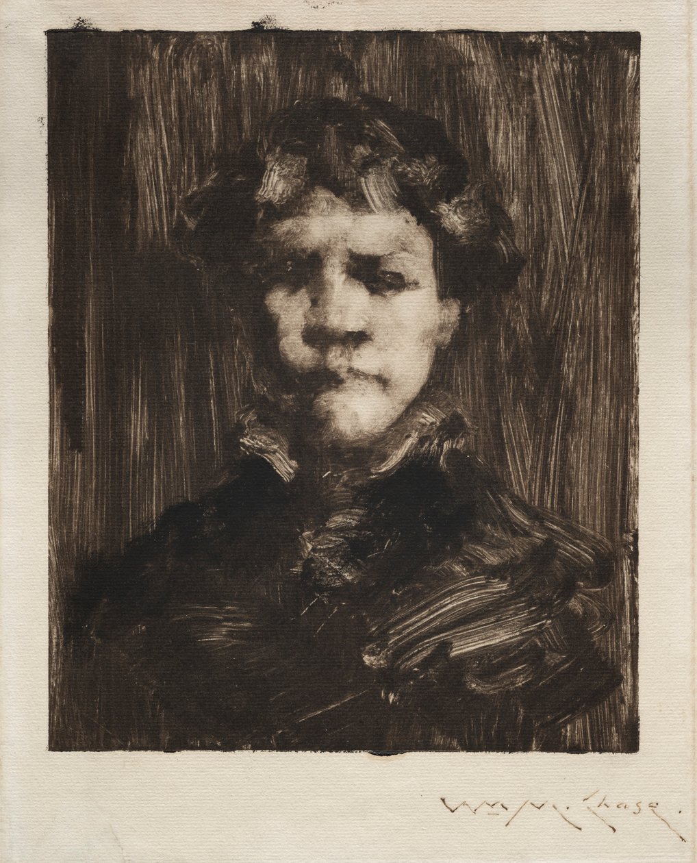Głowa chłopca. autorstwa William Merritt Chase