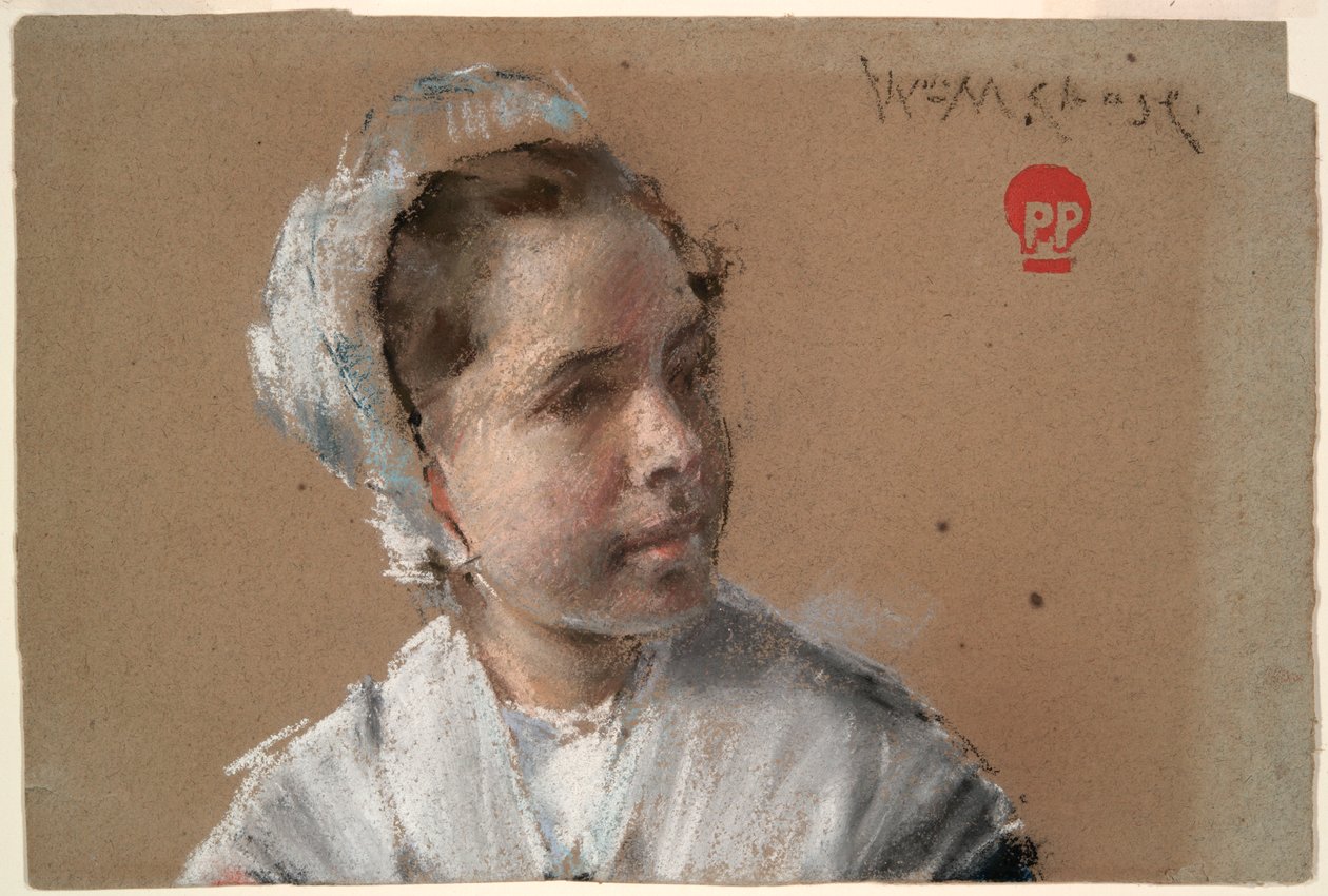 Głowa młodej dziewczyny autorstwa William Merritt Chase