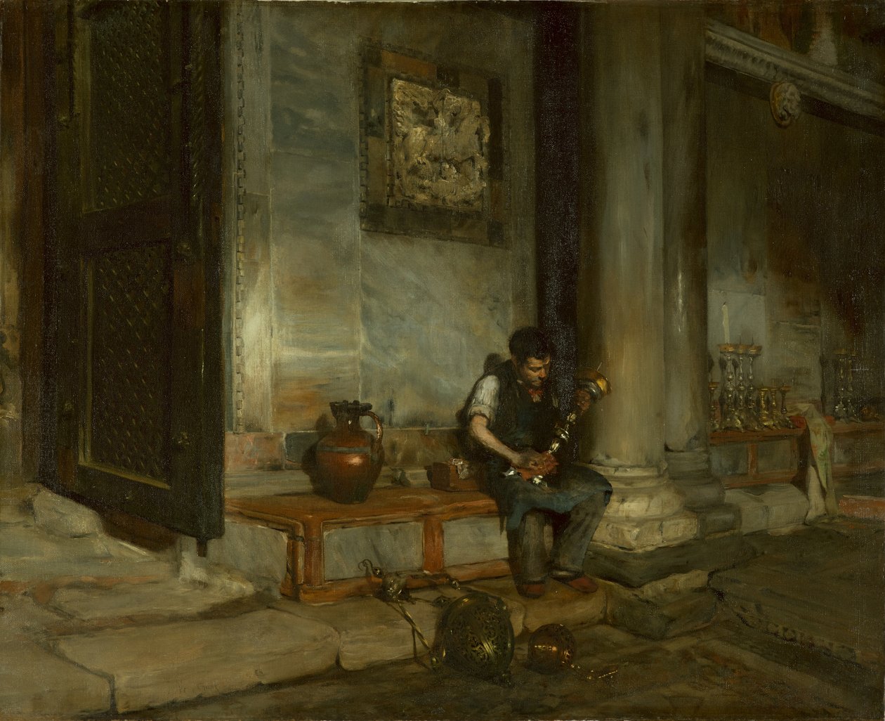 W baptysterium św. Marka w Wenecji autorstwa William Merritt Chase