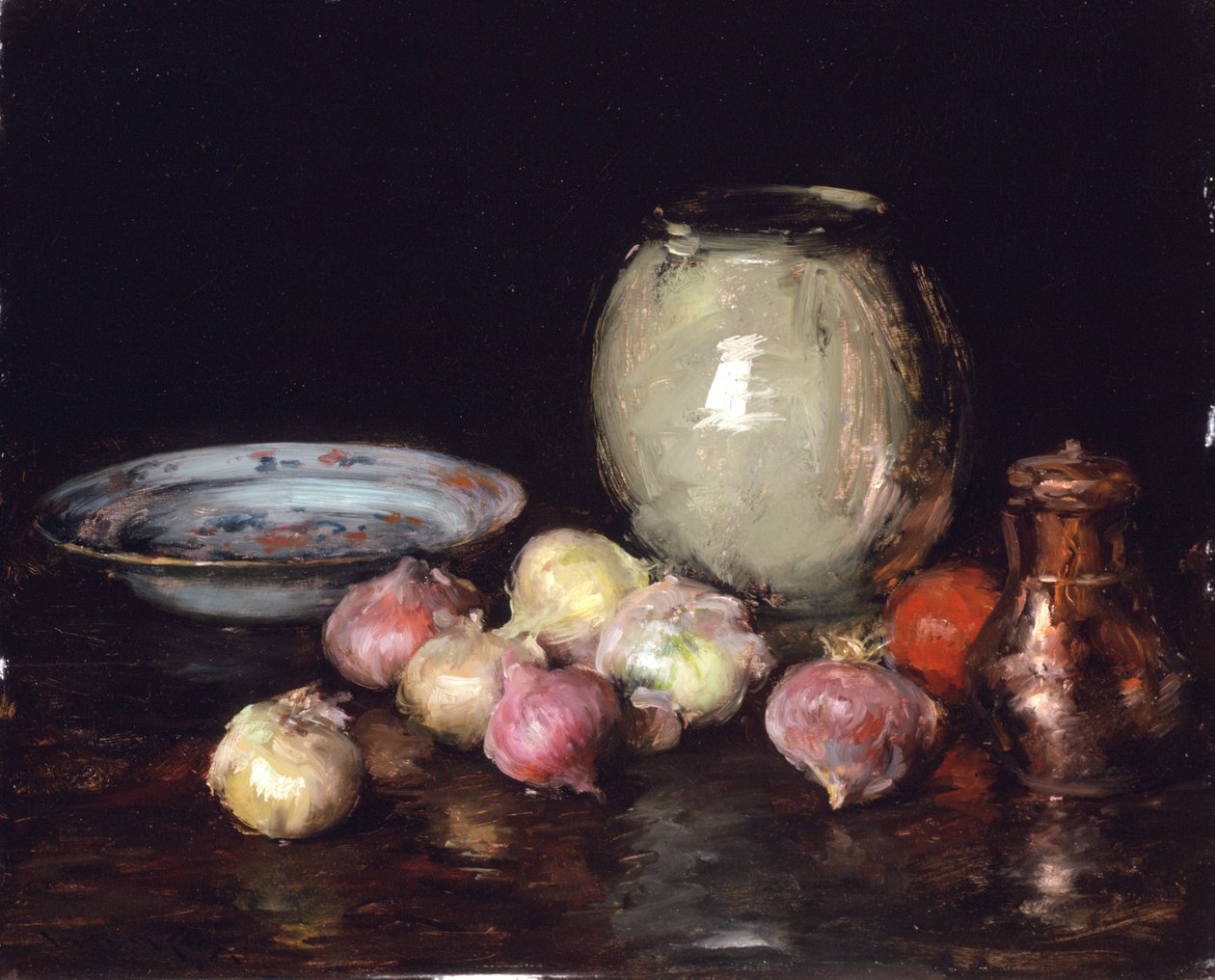 Just Onions, 1912 (olej na desce) autorstwa William Merritt Chase