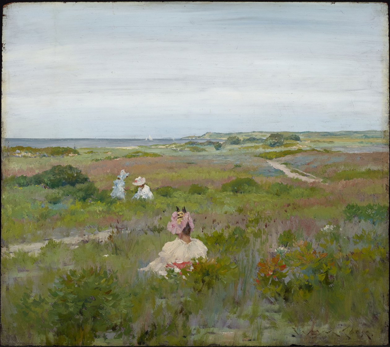 Krajobraz: Shinnecock, Long Island autorstwa William Merritt Chase