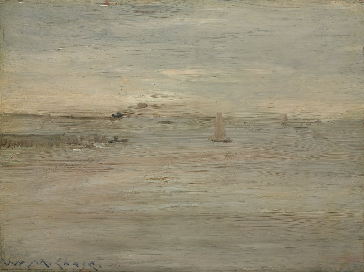 Marine, ok. 1888 (olej na drewnie) autorstwa William Merritt Chase