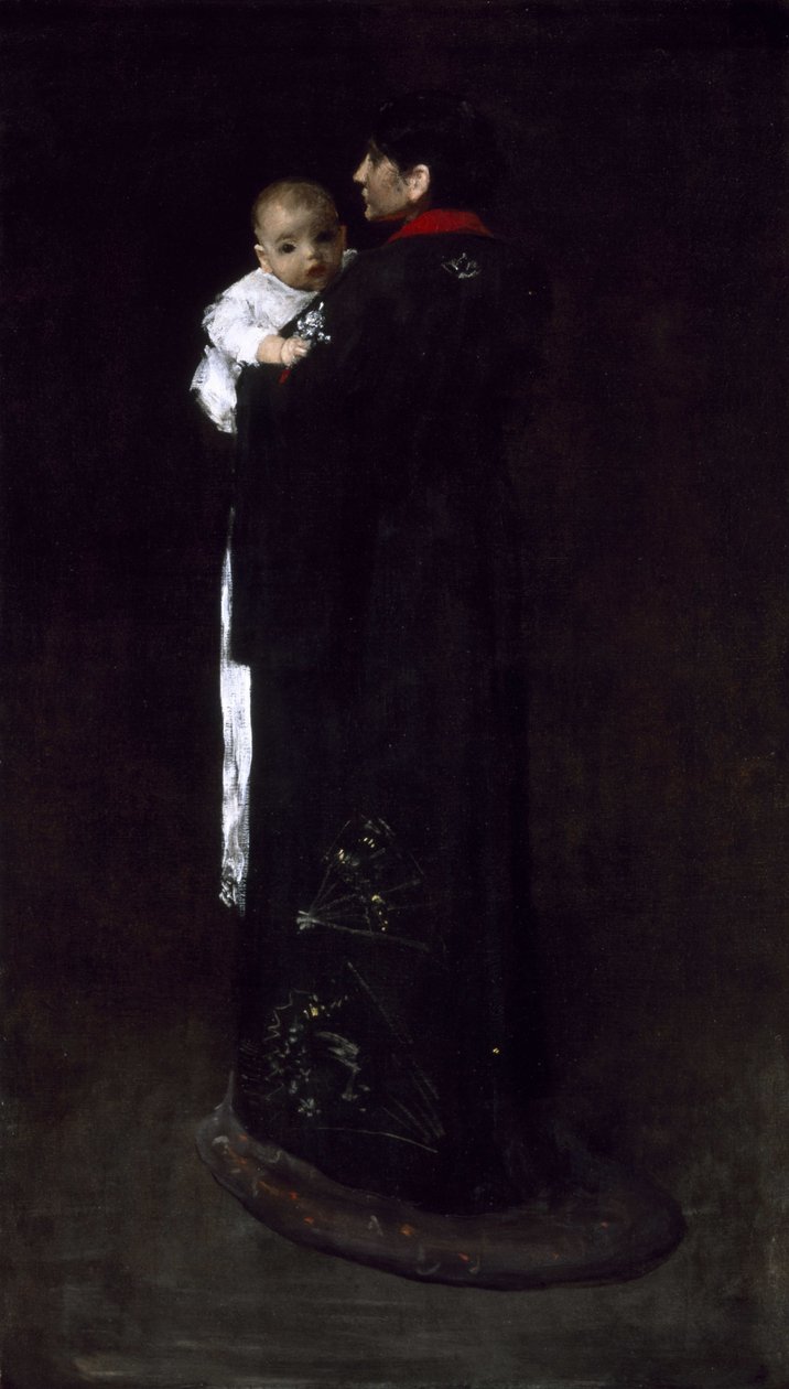 Matka i dziecko (Pierwszy portret) autorstwa William Merritt Chase