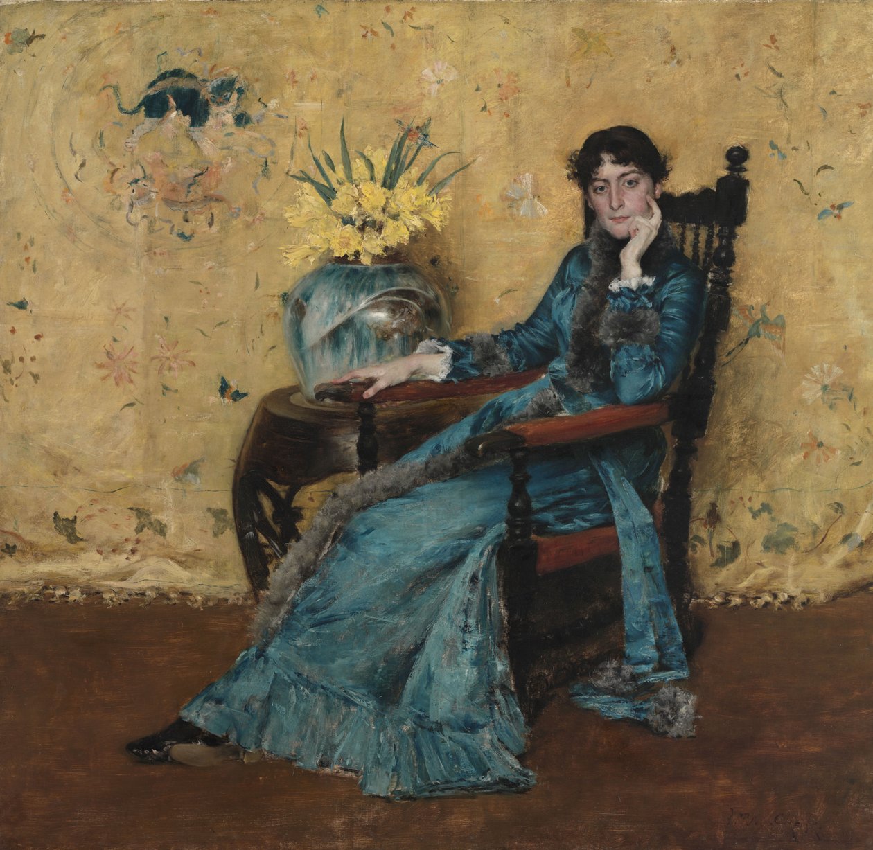 Portret Dory Wheeler, 1882-83 autorstwa William Merritt Chase