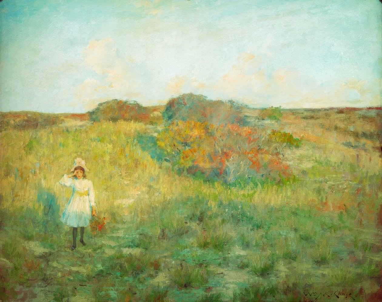 Zachód słońca w Shinnecock autorstwa William Merritt Chase