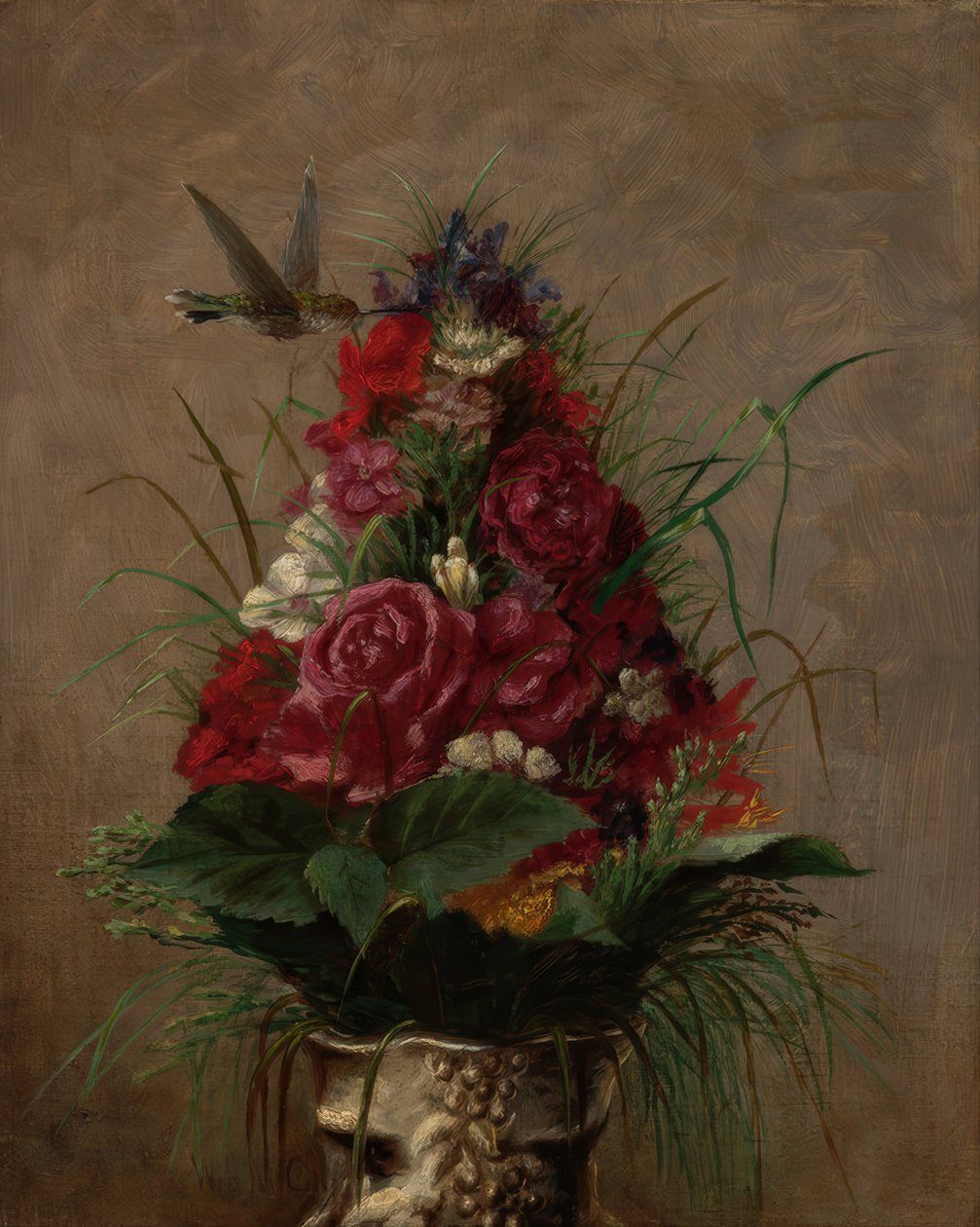 Martwa natura z kolibrem autorstwa William Merritt Chase