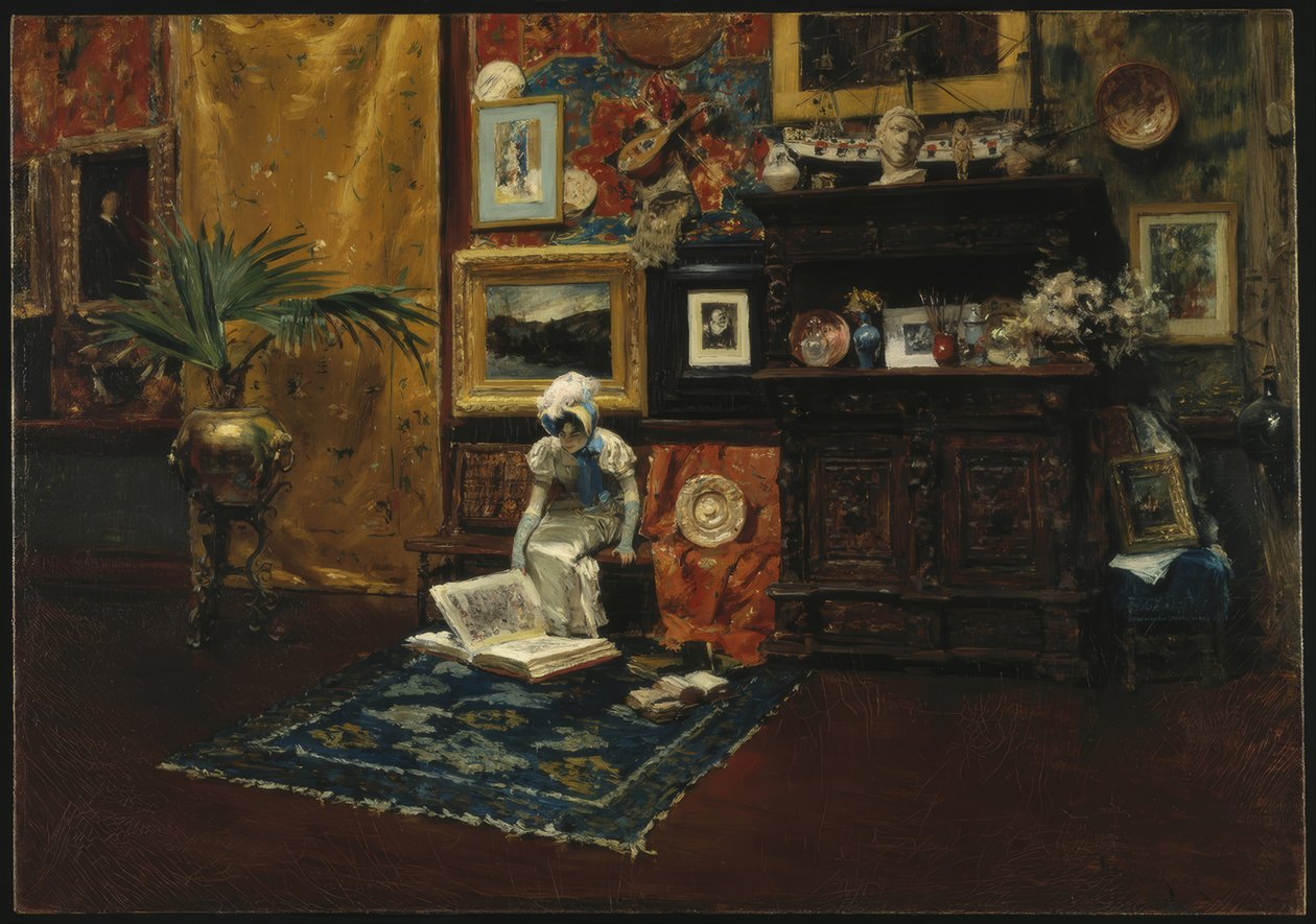 Wnętrze studia autorstwa William Merritt Chase