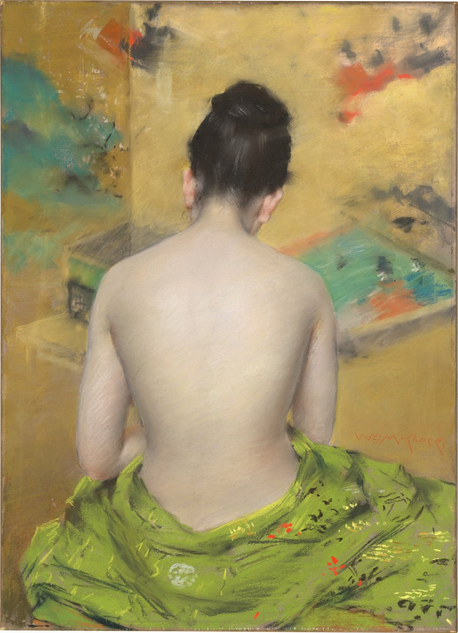 Studium koloru miąższu i złota autorstwa William Merritt Chase
