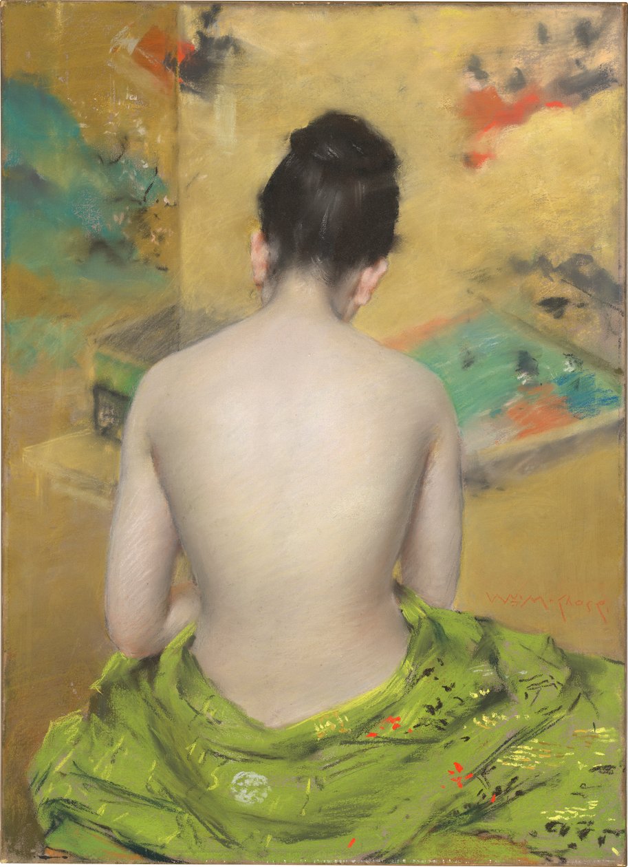 Studium koloru miąższu i złota autorstwa William Merritt Chase