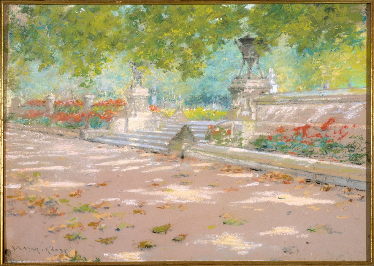 Taras, Prospect Park autorstwa William Merritt Chase