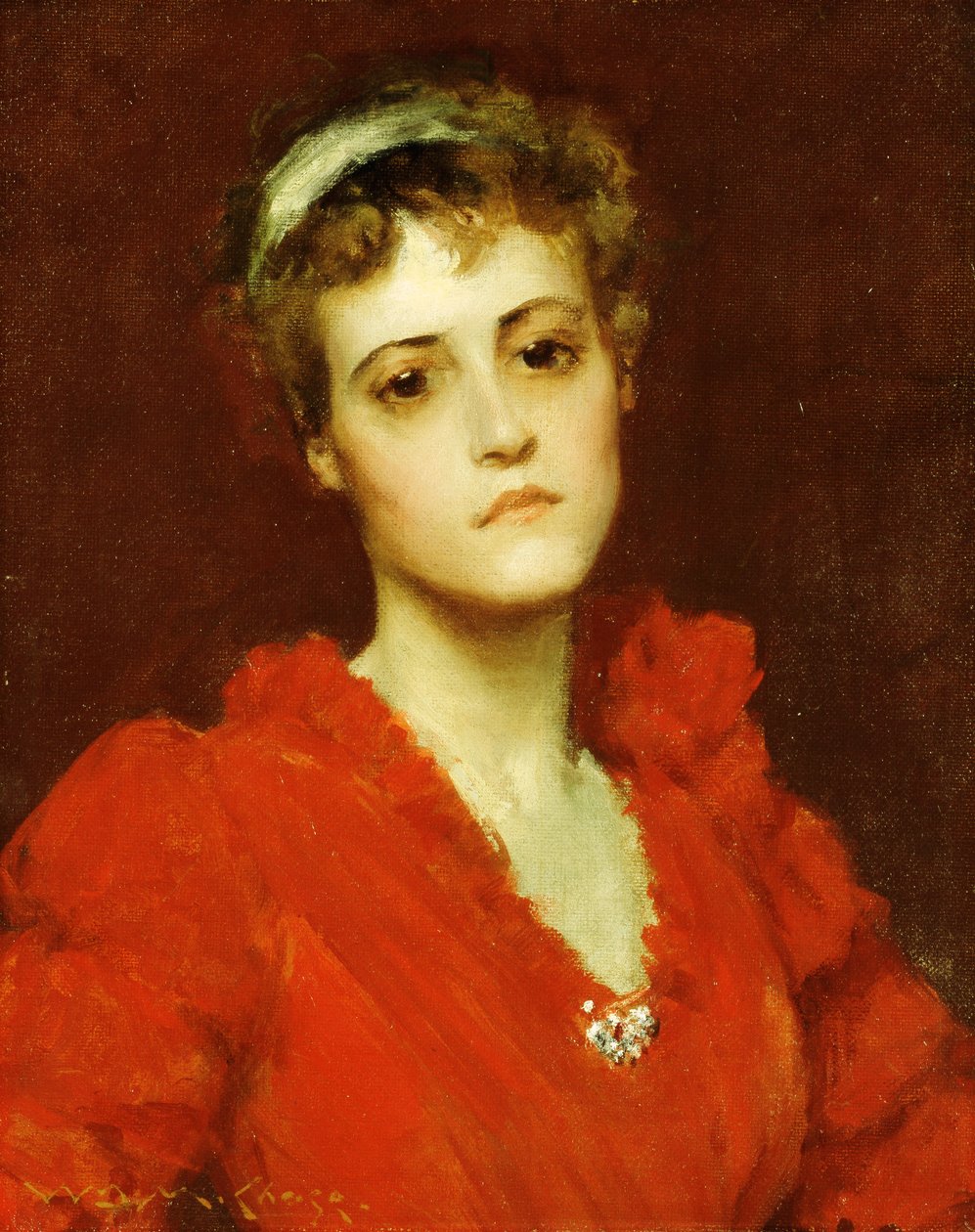 Czerwona Suknia, autorstwa William Merritt Chase