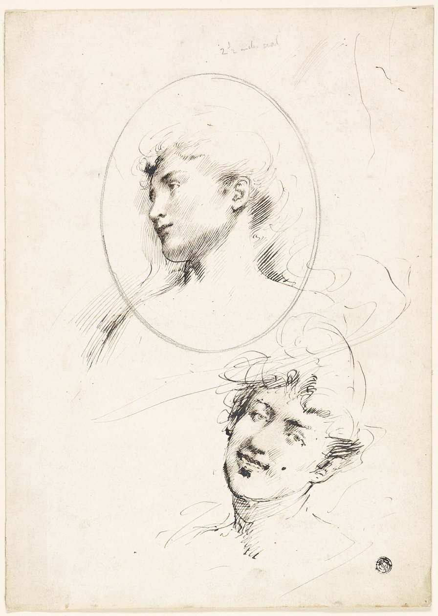 Dwie kobiece głowy autorstwa William Merritt Chase