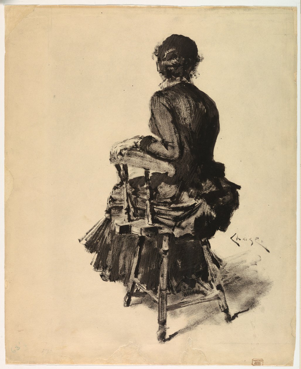 Kobieta siedząca autorstwa William Merritt Chase