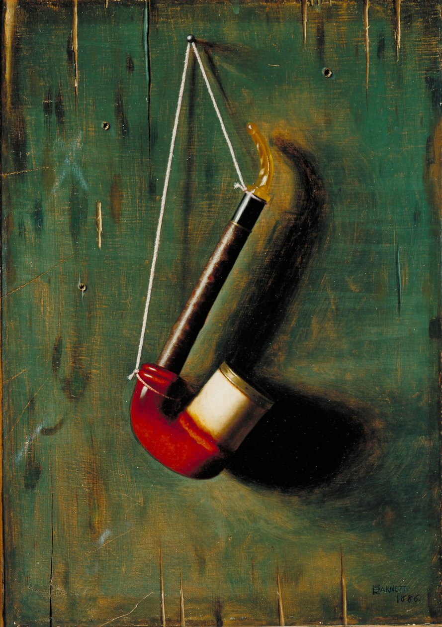 Fajka z pianki morskiej, 1886 autorstwa William Michael Harnett