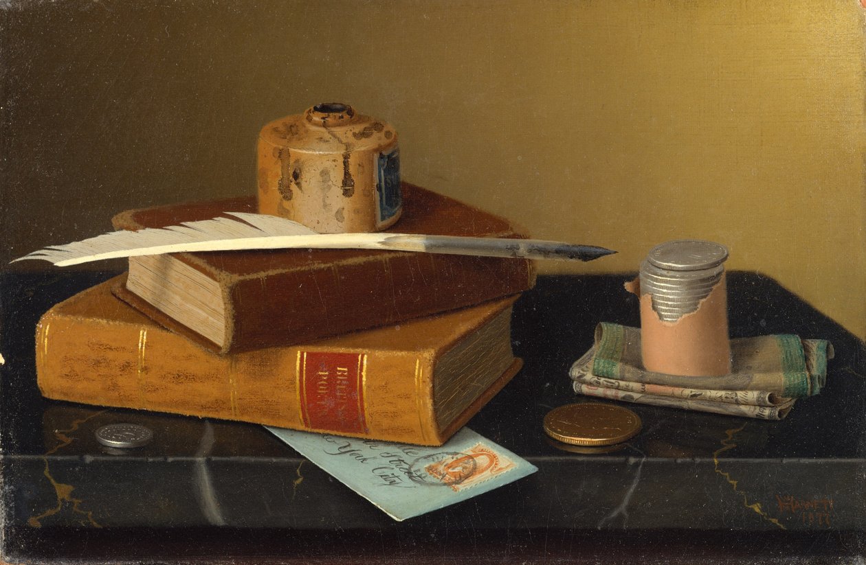 Stół bankierski autorstwa William Michael Harnett