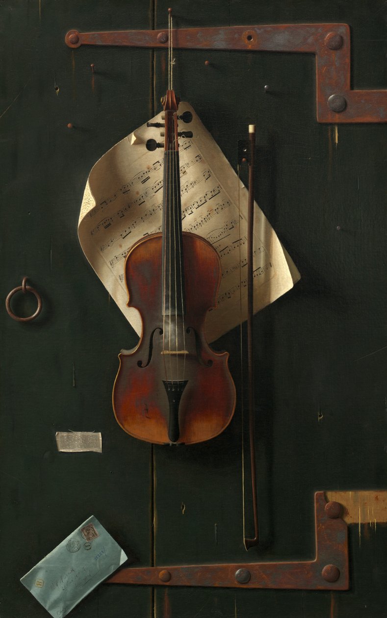 Stare skrzypce, 1886. autorstwa William Michael Harnett
