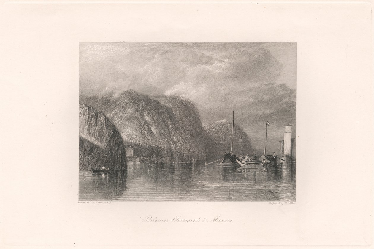 Między Clairmont a Mauves autorstwa William Miller