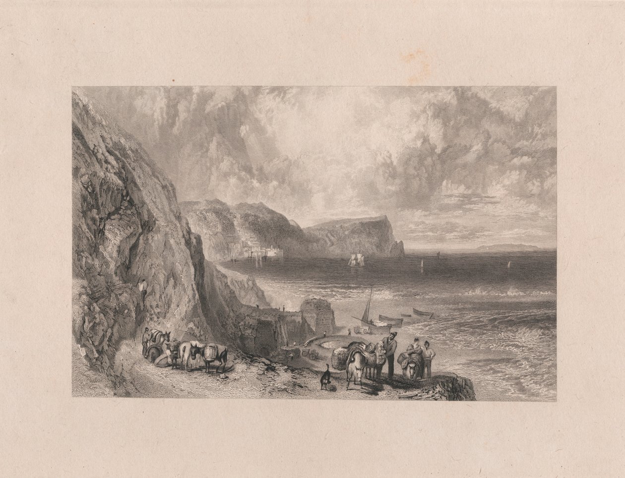 Clovelly Bay i Lundy Island autorstwa William Miller
