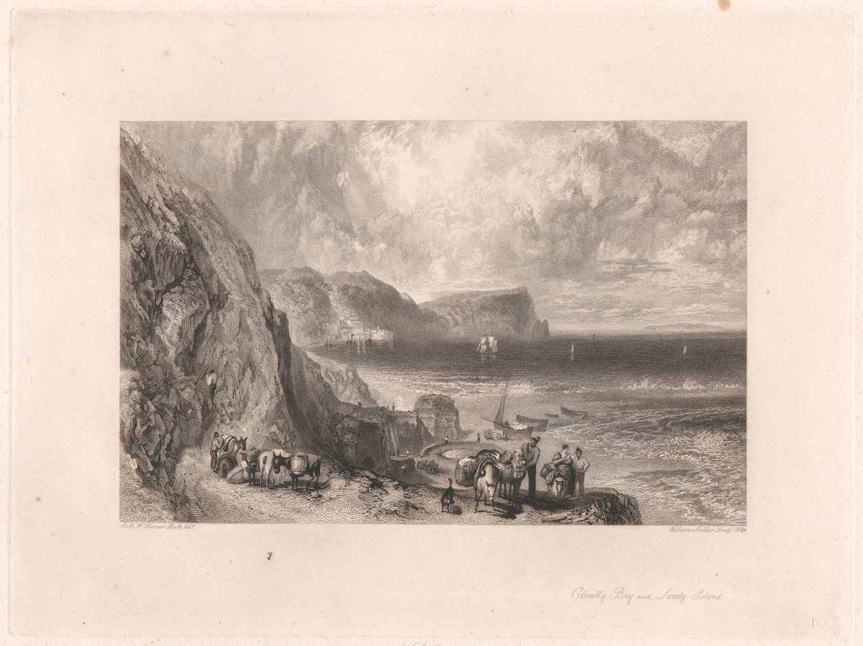 Clovelly Bay i Lundy Island autorstwa William Miller