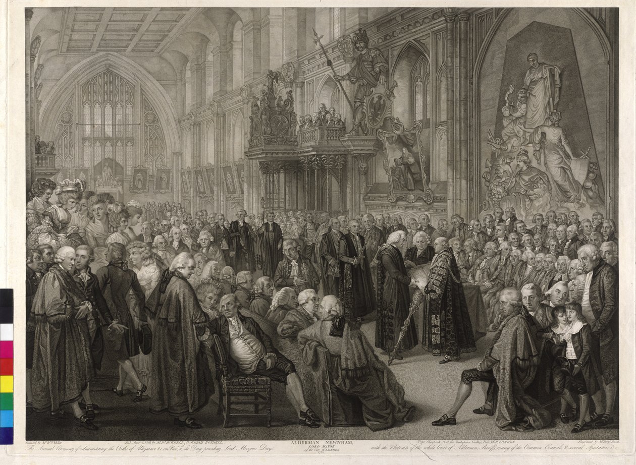 Lord burmistrz Londynu Nathaniel Newnham autorstwa William Miller