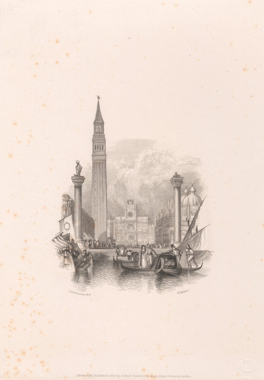 Wenecja - Campanile autorstwa William Miller