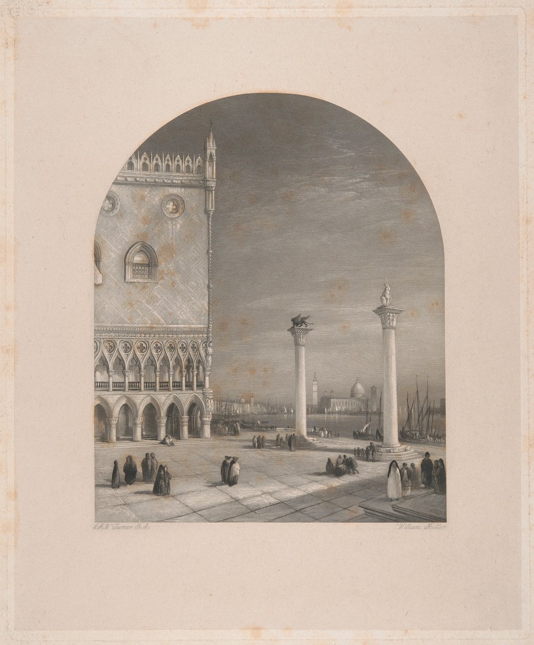 Wenecja - Piazzetta autorstwa William Miller