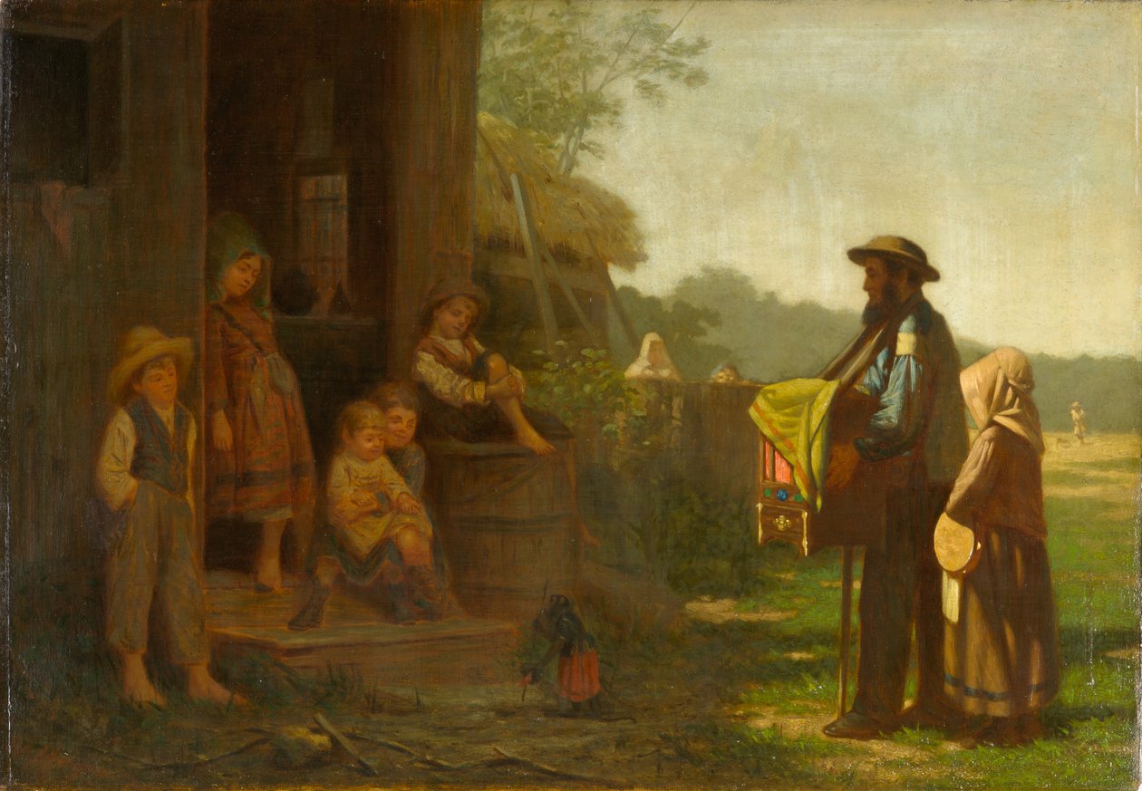 Grzejnik organów, ok. 1865-75 (olej na płótnie) autorstwa William Morgan