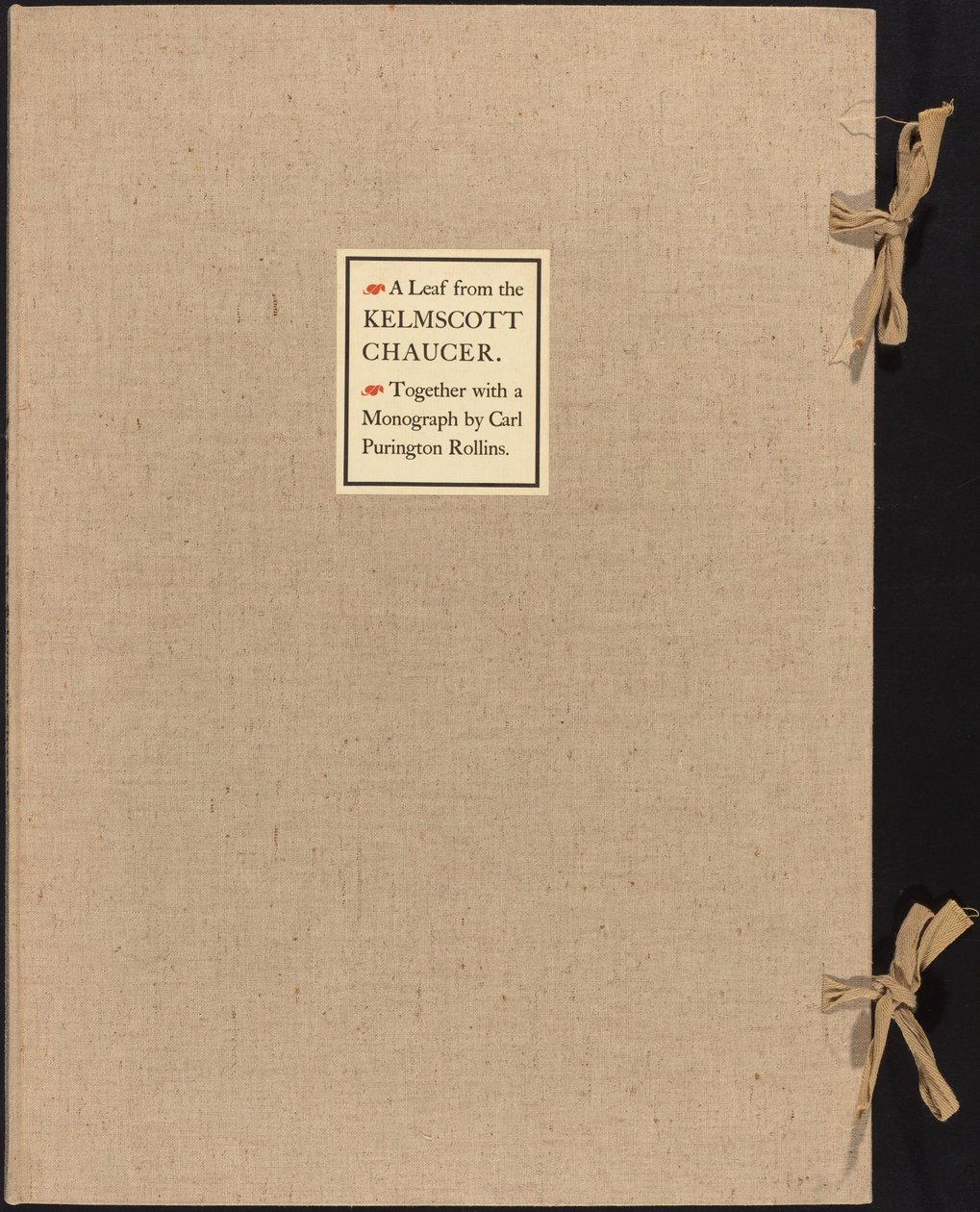 Liść z Kelmscott Chaucer autorstwa William Morris