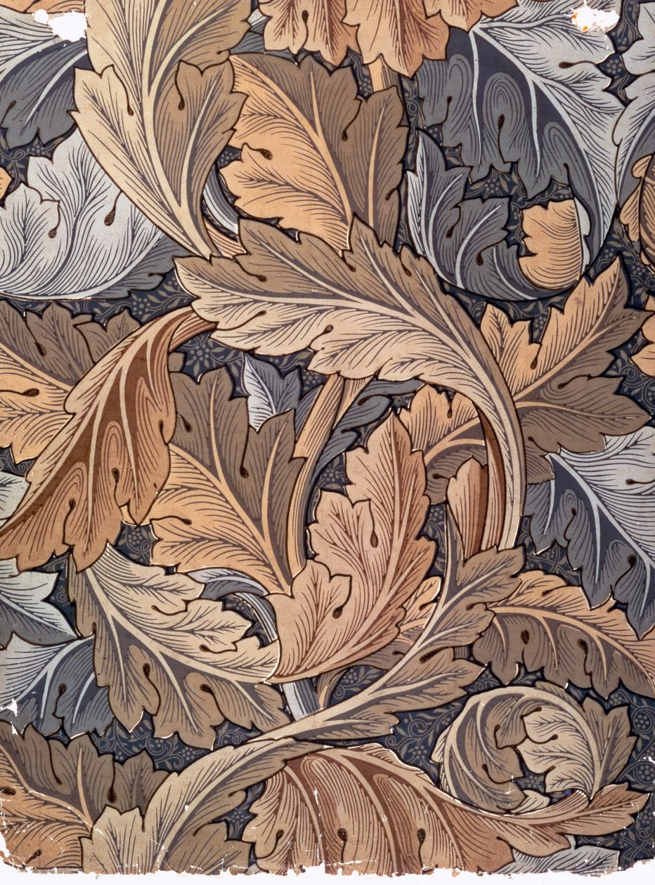 „Acanthus”, tapeta zaprojektowana przez Williama Morrisa, 1875 autorstwa William Morris