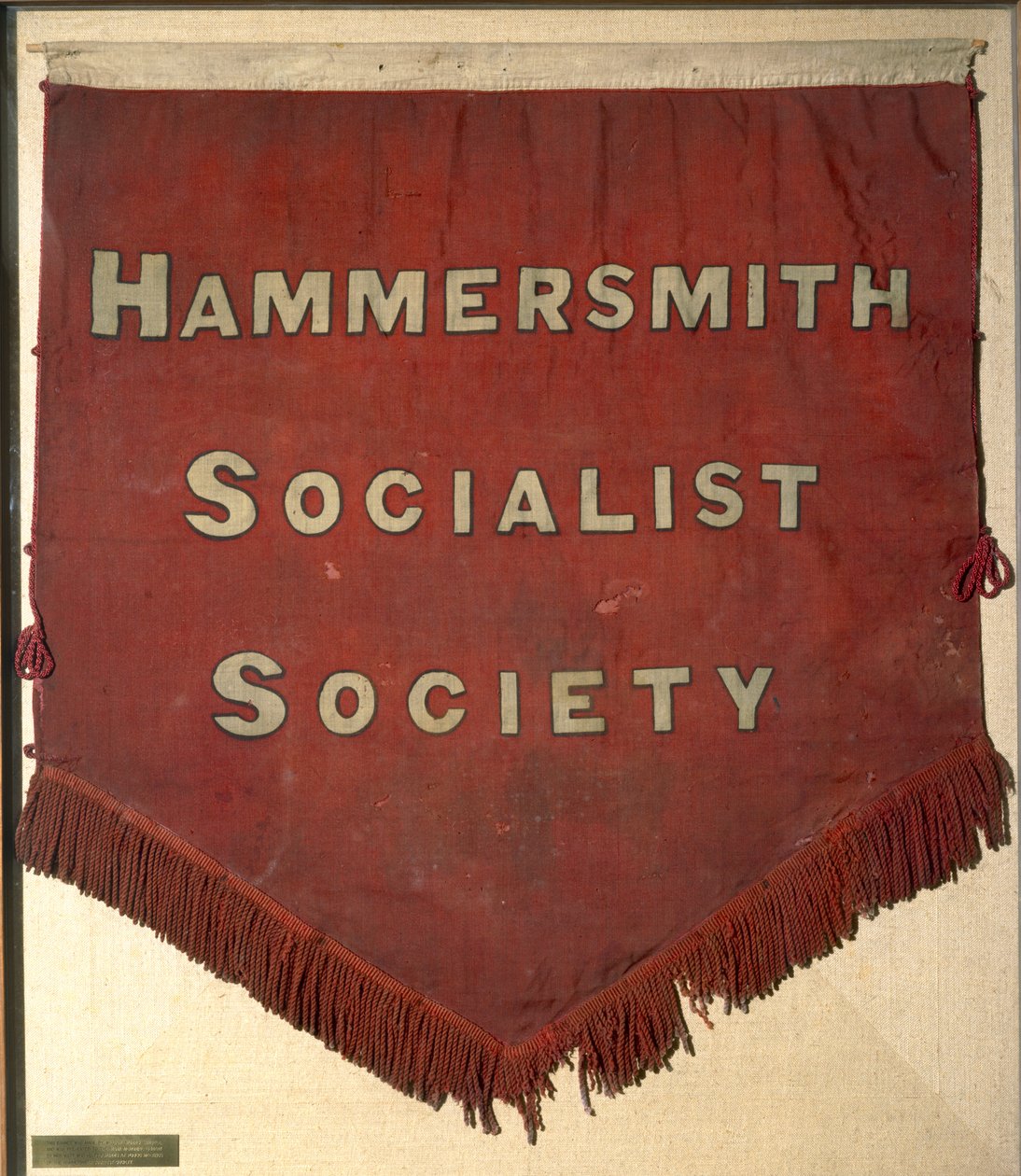 Sztandar Towarzystwa Socjalistycznego Hammersmith (tekstylny) autorstwa William Morris
