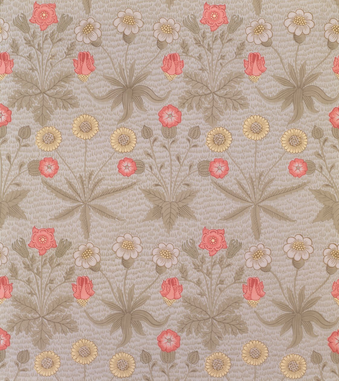 „Stokrotka”, pierwsza tapeta zaprojektowana przez Williama Morrisa (1834-96) w 1862 r. autorstwa William Morris