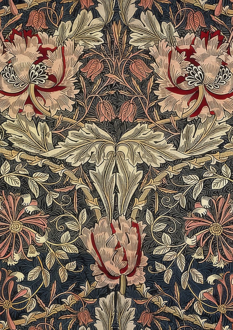 Tkanina dekoracyjna. 1876-90 autorstwa William Morris