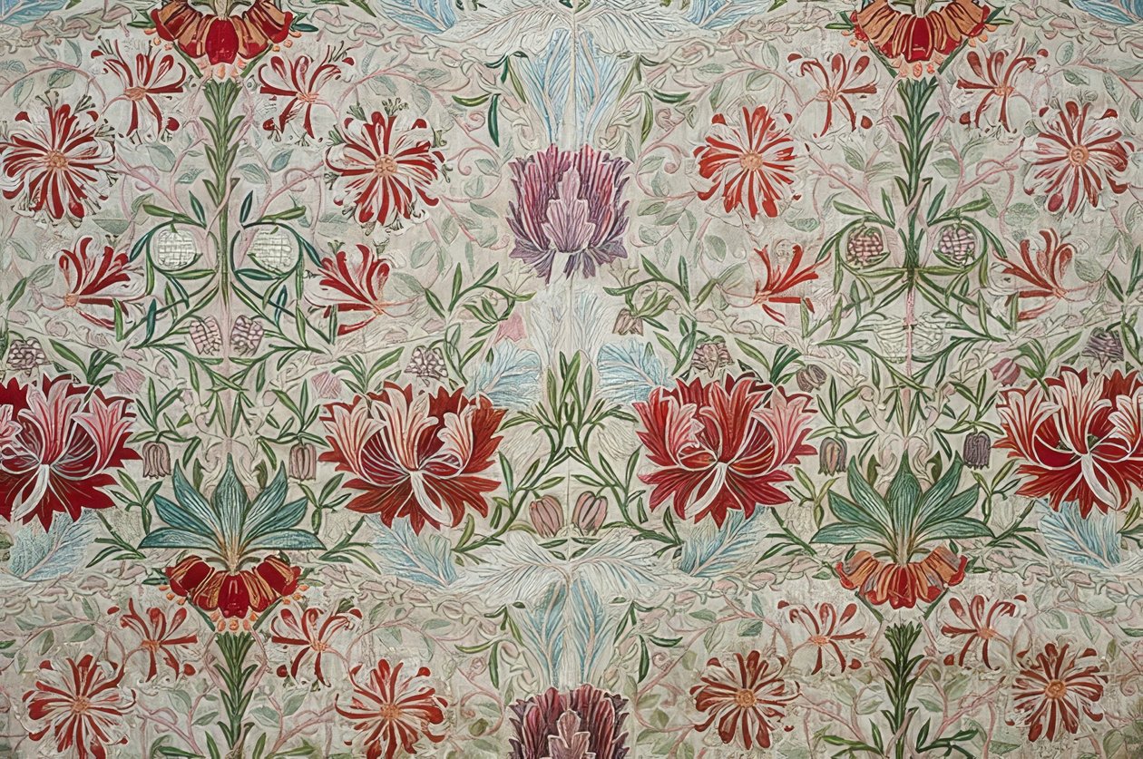 Tkanina dekoracyjna. 1880 autorstwa William Morris