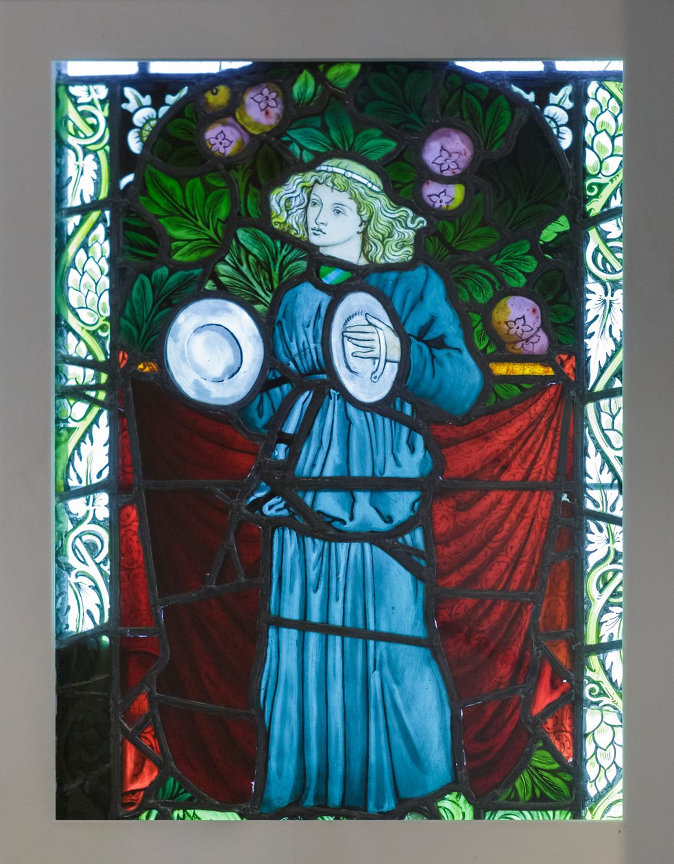 Minstrel z cymbałkami, zaprojektowany przez Williama Morrisa autorstwa William Morris