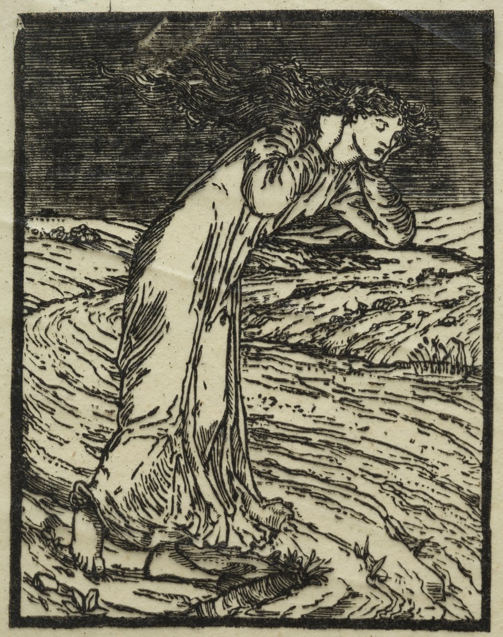 Psyche rzuca się do rzeki autorstwa William Morris